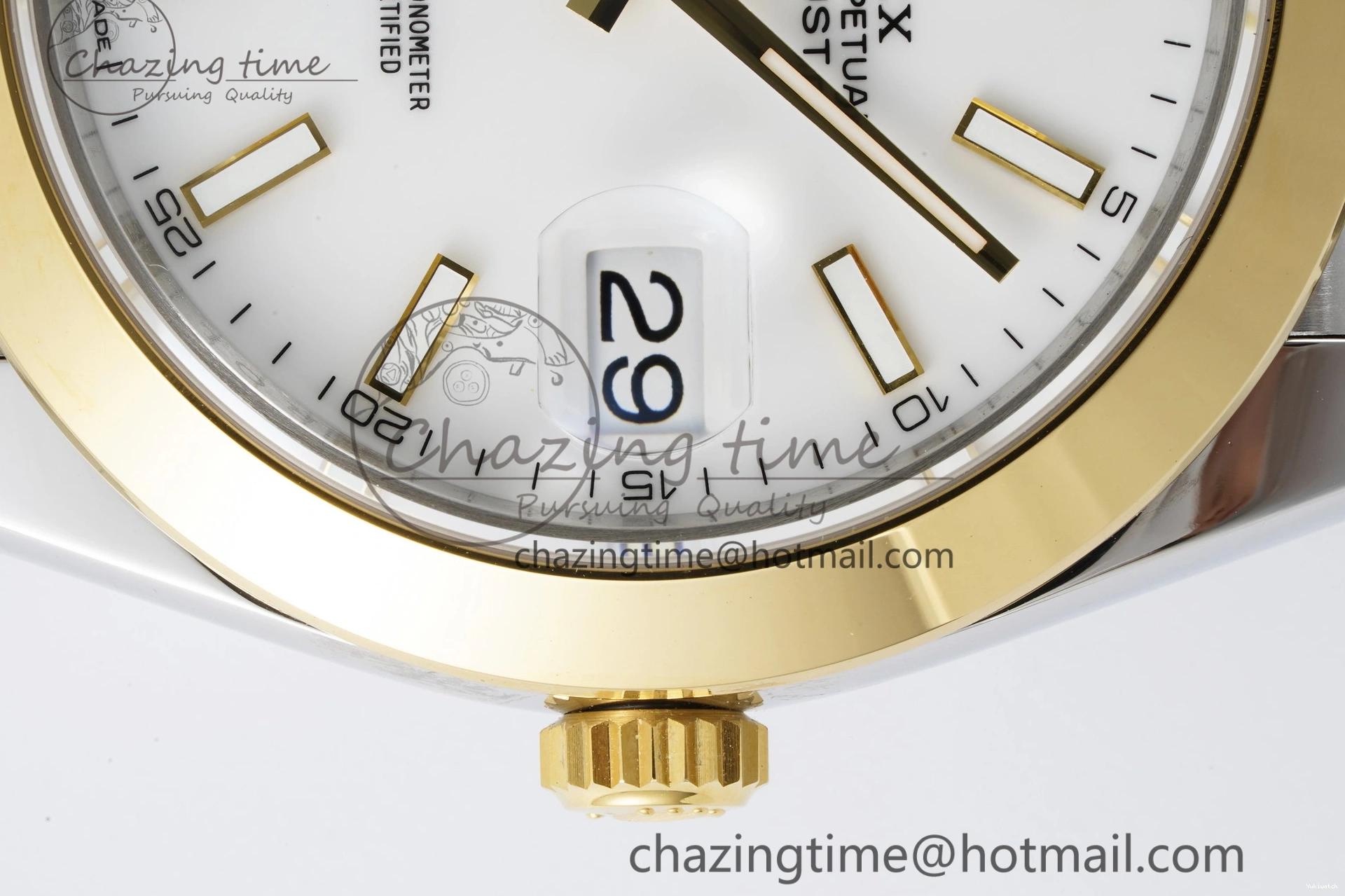 1:1 Polished SS DateJust Bezel 41 Dial Steel Edition on KING Bracelet White Jubilee VR3235 904L Best YG 0306